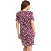 imageJockey Womens Sleepwear Organic Cotton Stretch Sleep ShirtFrayed Plum Floral