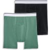 imageJockey Mens Underwear Pouch 5quot Boxer Brief  2 PackBlackSafari