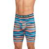 imageJockey Sport Mens Underwear Stability Pouch Microfiber 11quot Quad ShortSunrise Horizon Stripe