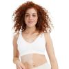 imageJockey Womens Bra Seamfree Light Support BraletteWhite