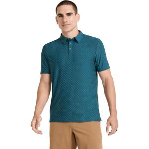 imageJockey Mens Activewear EVERACTIVE PoloCurious Teal Dash Dot