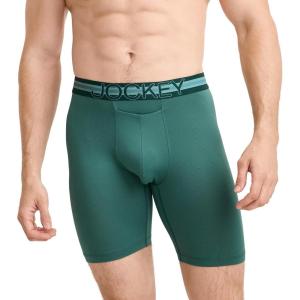 imageJockey Mens Underwear Mens Boxer Briefs With Pouch Sport Stability Microfiber 9quot Long Leg Boxer BriefAmazon
