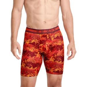 imageJockey Mens Underwear Mens Boxer Briefs With Pouch Sport Stability Microfiber 9quot Long Leg Boxer BriefWashed Slate