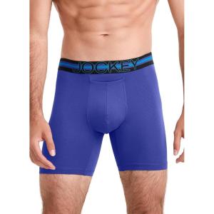 imageJockey Mens Underwear Sport Stability Pouch Microfiber 6quot Boxer BriefValiant Blue