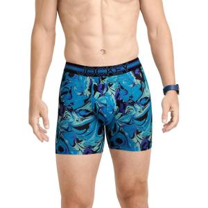 imageJockey Mens Underwear Sport Stability Pouch Microfiber 6quot Boxer BriefViscous Vapor