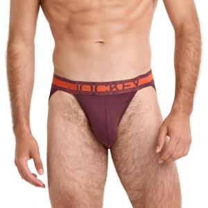 imageJockey Mens Underwear Sport Stability Pouch Microfiber String BikiniBlack Currant