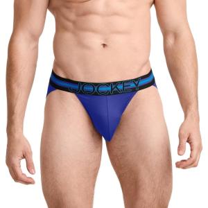 imageJockey Mens Underwear Sport Stability Pouch Microfiber String BikiniValiant Blue