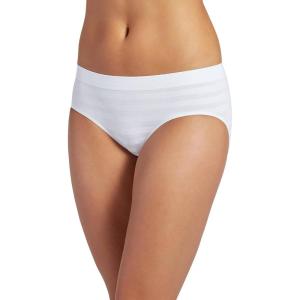 imageJockey Womens Underwear Matte ampamp Shine Seamfree HipsterWhite Out