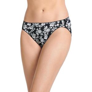 imageJockey Womens Underwear No Panty Line Promise Tactel Hi CutMidnight Poppy