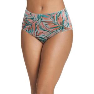 imageJockey Womens Underwear No Panty Line Promise Tactel Hip BriefPlacid Coral Palms