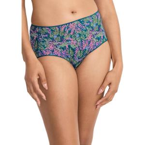 imageJockey Womens Underwear No Panty Line Promise Tactel Hip BriefReally Teal Parakeet Paradise