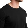 imageJockey Mens Casualwear Made2Fit Long Sleeve Crew Neck TShirtBlack