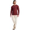 imageJockey Mens Casualwear Made2Fit Long Sleeve Crew Neck TShirtCranberry