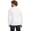 imageJockey Mens Casualwear Made2Fit Long Sleeve Crew Neck TShirtWhite