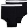 imageJockey Mens Underwear Big Man Pouch Brief  2 PackBlack