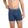 imageJockey Mens Underwear Chafe Proof Pouch Ultra Soft Modal 6quot Boxer Brief  3 PackBoulderNocturne BlueBlack Currant