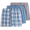 imageJockey Mens Underwear Classics Full Cut 5quot Boxer  3 PackCabin Checker PlaidPlain Blue ChambrayLiberty Gingham