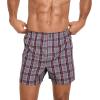imageJockey Mens Underwear Classics Full Cut 5quot Boxer  3 PackCrafty Red PlaidPlain Red ChambrayDelightful Red Gingham