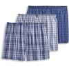 imageJockey Mens Underwear Classics Full Cut 5quot Boxer  3 PackFun GinghamCloudy WeaveJourney Plaid