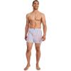 imageJockey Mens Underwear Classics Full Cut 5quot Boxer  3 PackStriated Americana GinghamPlain Malibu Red WeaveCalm Stripe