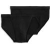 imageJockey Mens Underwear Elance Microfiber String Bikini  2 PackBlack