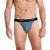 imageJockey Mens Underwear Mens Elance String Bikini  2 PackTypical Tile DotSolid Grey