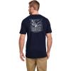 imageJockey Outdoors Mens Casualwear Heritage Graphic Short Sleeve TShirtTrue Navy