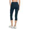 imageJockey Womens Activewear EVERACTIVE Capri LeggingOcean Sky