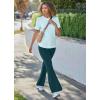 imageJockey Womens Activewear EVERACTIVE High Rise Flare LeggingOcean Sky