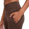 imageJockey Womens Activewear EVERACTIVE Pintuck 78 LeggingChocolate