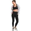 imageJockey Womens Activewear EVERACTIVE Pintuck 78 LeggingDeep Black