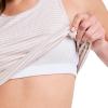 imageJockey Womens Activewear EVERACTIVE Rib Racer Crop TankMoonbeam Stripe