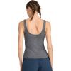 imageJockey Womens Activewear EVERACTIVE Tank with Builtin BraSlate Heather