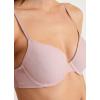 imageJockey Womens Bra Smooth ampamp Sleek Lace Demi Coverage Underwire TShirt BraPink Haze