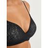 imageJockey Womens Bra Smooth ampamp Sleek Lace Demi Coverage Wirefree TShirt BraBlack