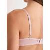 imageJockey Womens Bra Smooth ampamp Sleek Lace Demi Coverage Wirefree TShirt BraPink Haze