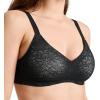 imageJockey Womens Bra Smooth ampamp Sleek Lace Full Coverage Wirefree TShirt BraBlack