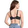 imageJockey Womens Bra Smooth ampamp Sleek Lace Full Coverage Wirefree TShirt BraBlack