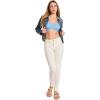 imageJockey Womens Bra Smooth ampamp Sleek Lace Full Coverage Wirefree TShirt BraPicasso Blue