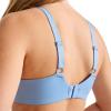 imageJockey Womens Bra Smooth ampamp Sleek Lace Full Coverage Wirefree TShirt BraPicasso Blue