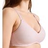 imageJockey Womens Bra Smooth ampamp Sleek Lace Full Coverage Wirefree TShirt BraPink Haze