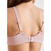 imageJockey Womens Bra Smooth ampamp Sleek Lace Full Coverage Wirefree TShirt BraPink Haze