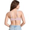 imageJockey Womens Bra Smooth ampamp Sleek Lace Full Coverage Wirefree TShirt BraPink Haze