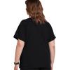 imageJockey Womens Scrubs Womens Comfort Crew Scrub TopBlack