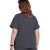 imageJockey Womens Scrubs Womens Comfort Crew Scrub TopCharcoal