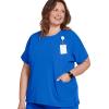 imageJockey Womens Scrubs Womens Comfort Crew Scrub TopRoyal Blue