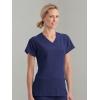 imageJockey Womens Scrubs Womens Mock Wrap Scrub TopNew Navy