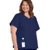 imageJockey Womens Scrubs Womens Mock Wrap Scrub TopNew Navy