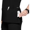 imageJockey Womens Scrubs Womens True Fit Crossover VNeck Scrub TopBlack