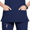 imageJockey Womens Scrubs Womens True Fit Crossover VNeck Scrub TopNew Navy